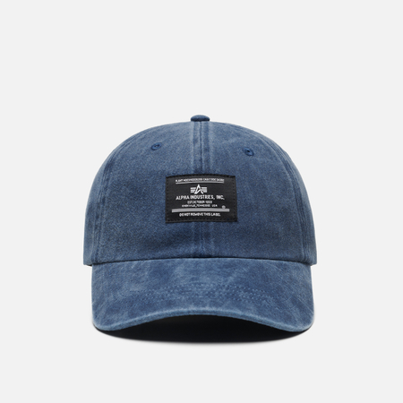 Кепка Alpha Industries Battlewash, цвет синий