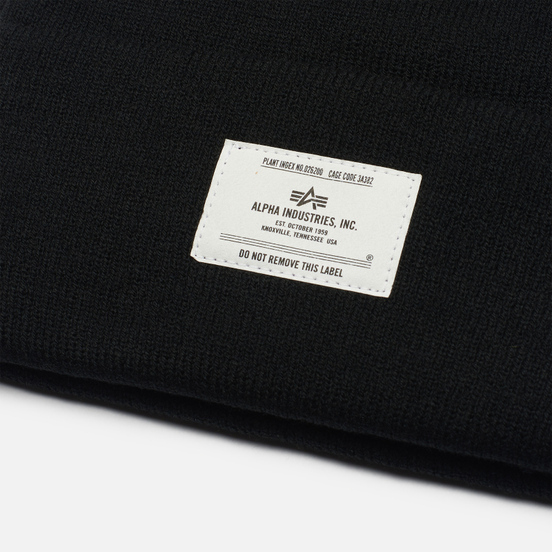Шапка Alpha Industries Essential Beanie Black