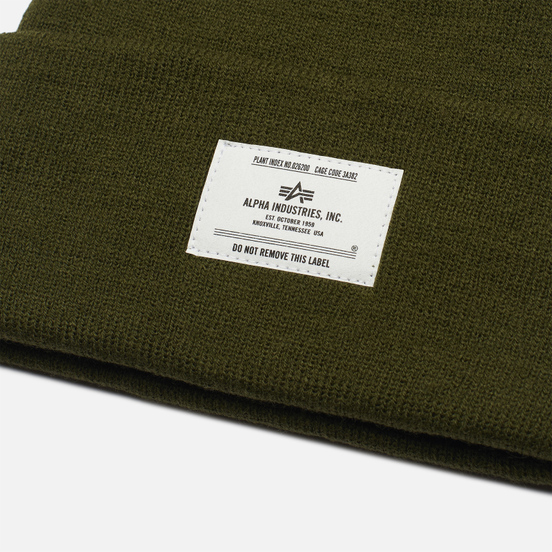 Шапка Alpha Industries Essential Beanie Olive