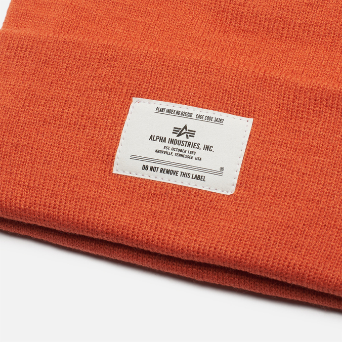 Шапка Alpha Industries, цвет оранжевый, размер UNI UHE51500C1-819 Essential Beanie - фото 2