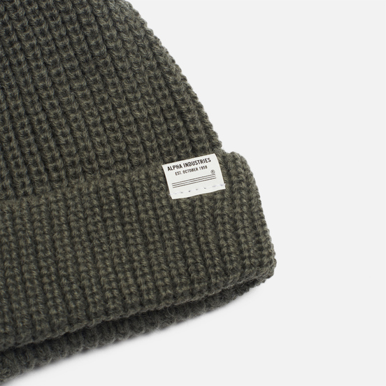 Шапка Alpha Industries Essential Watch Medium Charcoal Heather
