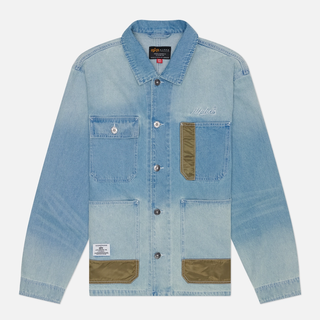 Alpha Industries Мужская джинсовая куртка Denim Relaxed Chore
