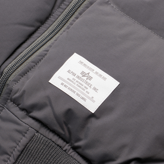 Мужской пуховик Alpha Industries MA-1 Quilted Gunmetal