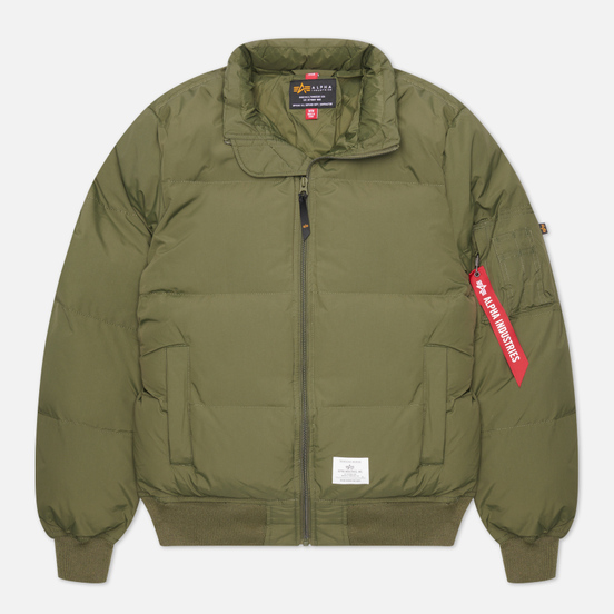 Мужской пуховик Alpha Industries MA-1 Quilted Dark Green