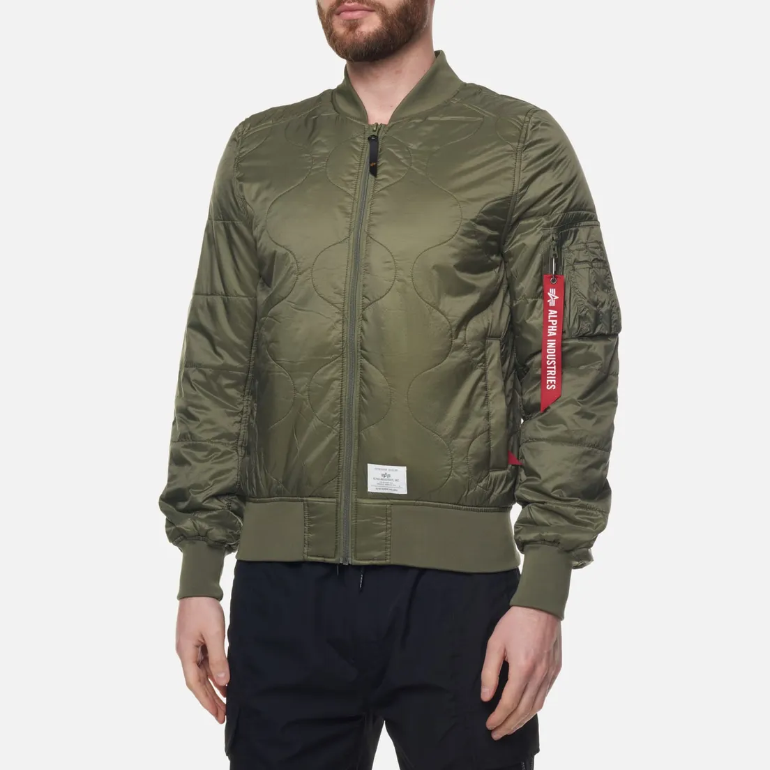 Alpha Industries Мужская куртка бомбер L-2B Quilted Flight