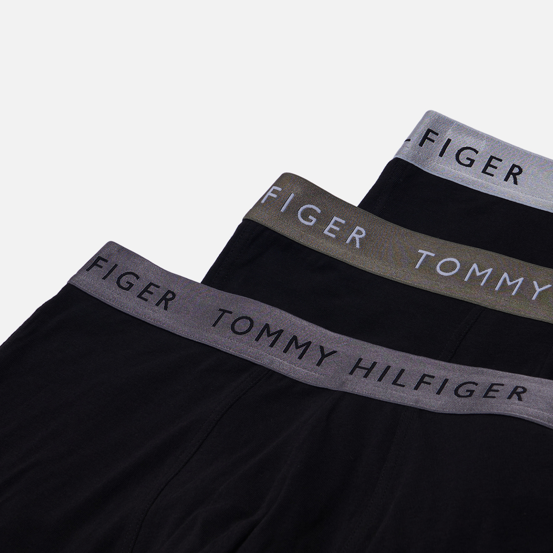 Tommy Hilfiger Underwear Комплект мужских трусов 3-Pack Metallic Waistband Trunks Gift Set