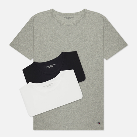 фото Комплект мужских футболок tommy hilfiger underwear 3-pack premium essential stretch, цвет комбинированный, размер s