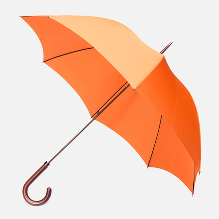 Зонт-трость Fox Umbrellas GT2 Dark Brown Matt Handle Orange