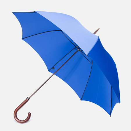 Зонт-трость Fox Umbrellas GT2 Dark Brown Matt Handle Royal Blue