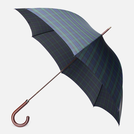 Зонт Fox Umbrellas GT2 Dark Brown Matt Handle Stewart Tartan
