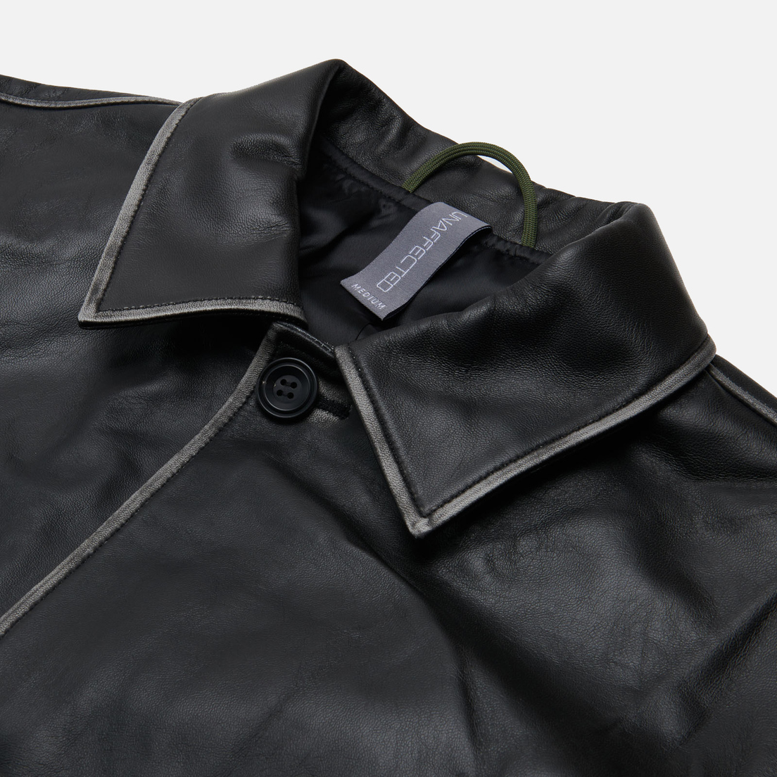 UNAFFECTED Мужская демисезонная куртка Drawstring Leather