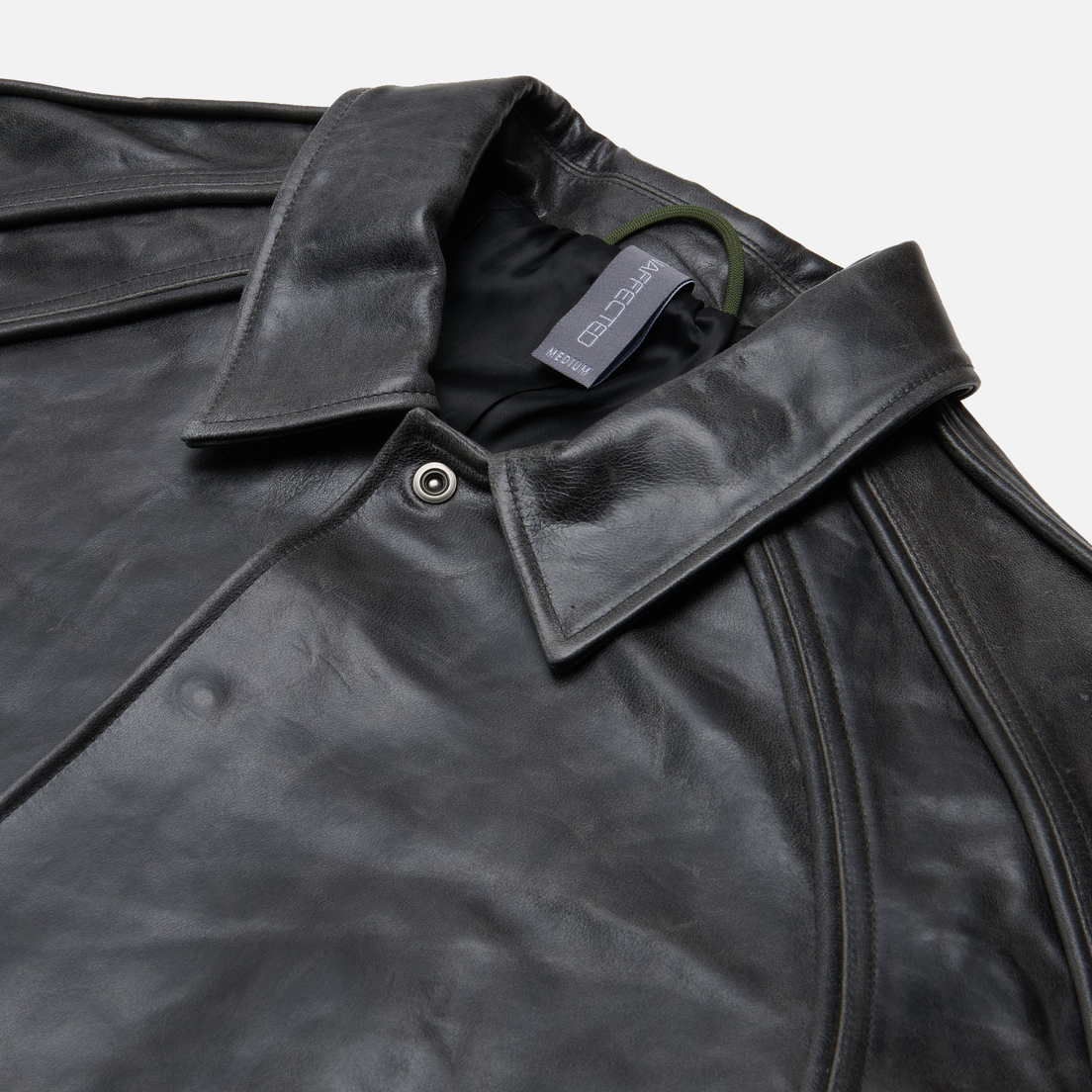UNAFFECTED Мужская демисезонная куртка Leather Varsity