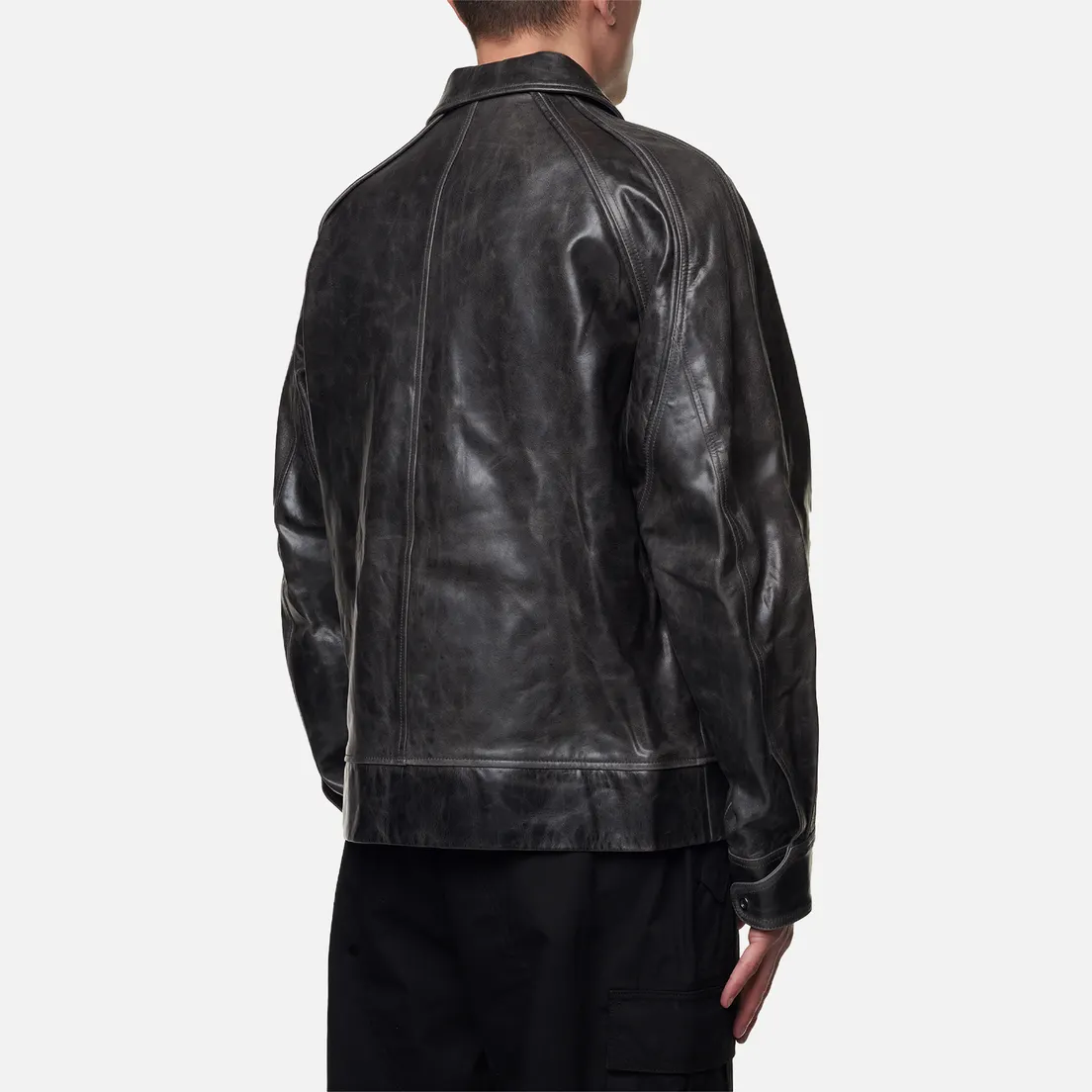 UNAFFECTED Мужская демисезонная куртка Leather Varsity