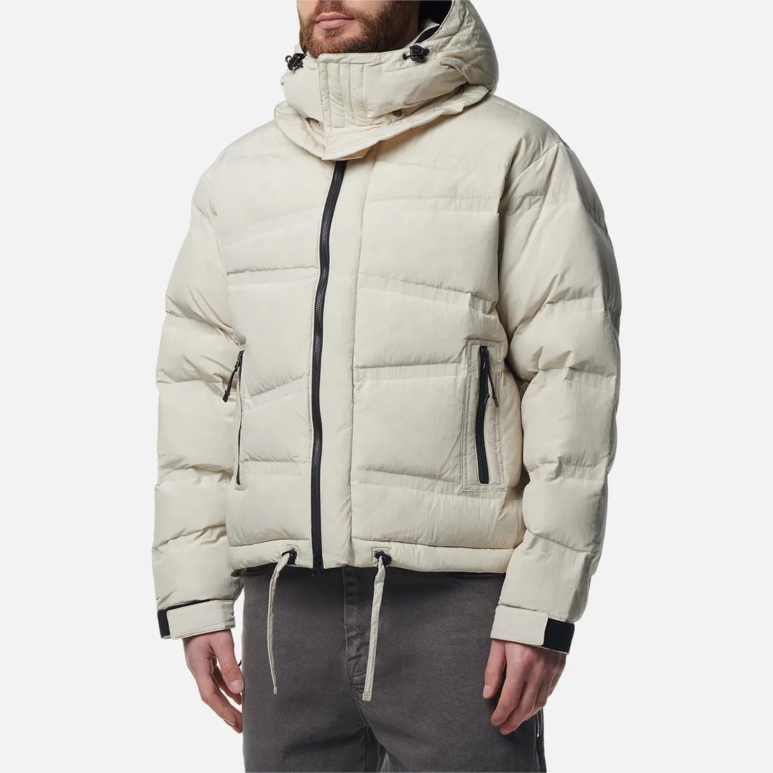 UNAFFECTED Мужской пуховик Oblique Quilted Puffa Down