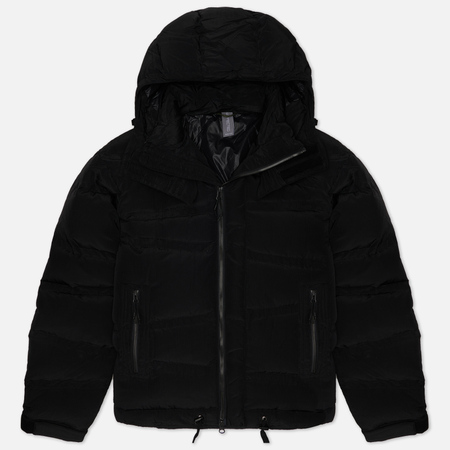 фото Мужской пуховик unaffected oblique quilted puffa down, цвет чёрный, размер s