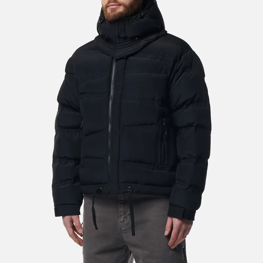 UNAFFECTED Мужской пуховик Oblique Quilted Puffa Down