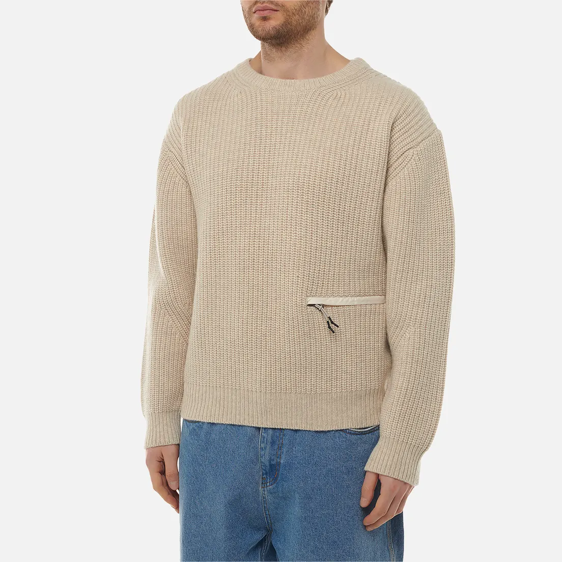 UNAFFECTED Мужской свитер Oversized Crew Neck Knit