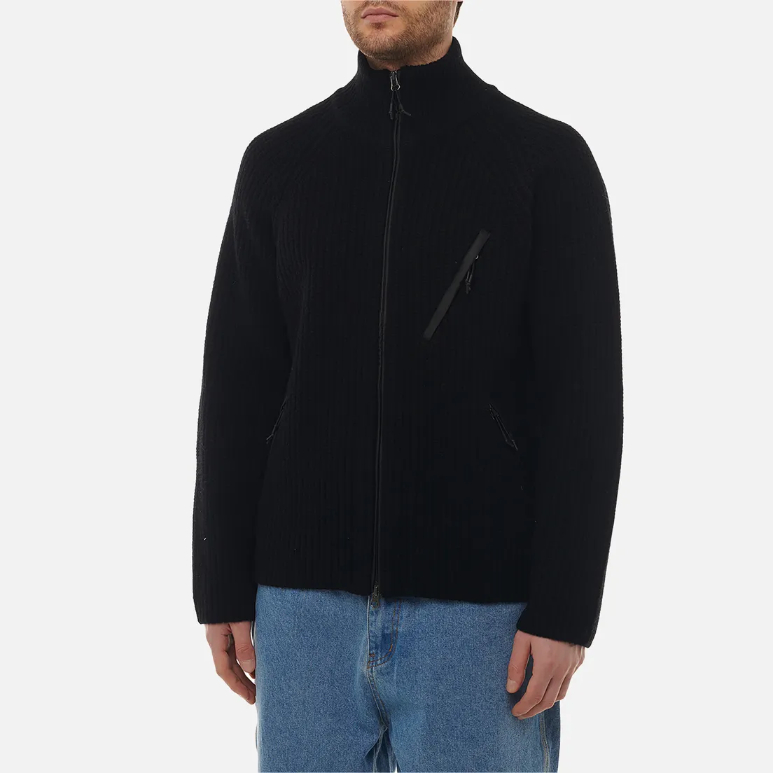UNAFFECTED Мужской свитер Zip-Up Knit