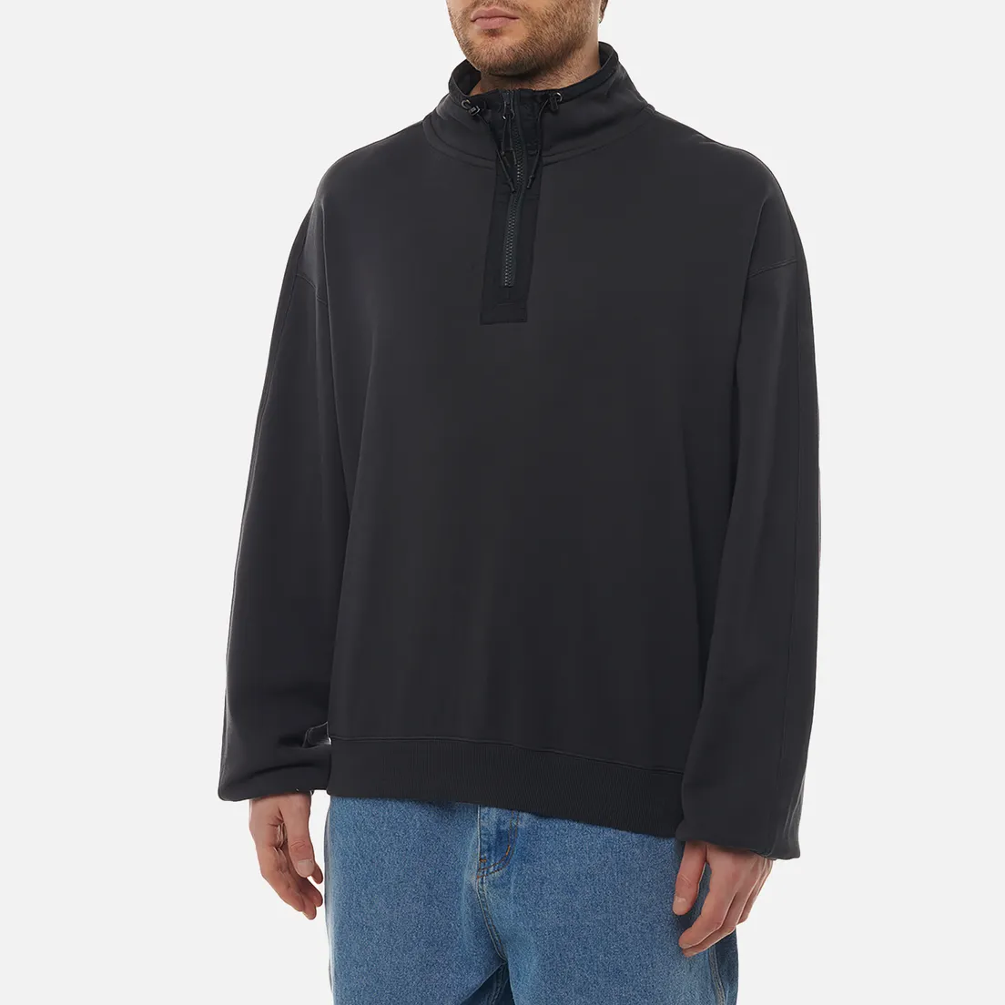UNAFFECTED Мужская толстовка Stand Collar Half Zip
