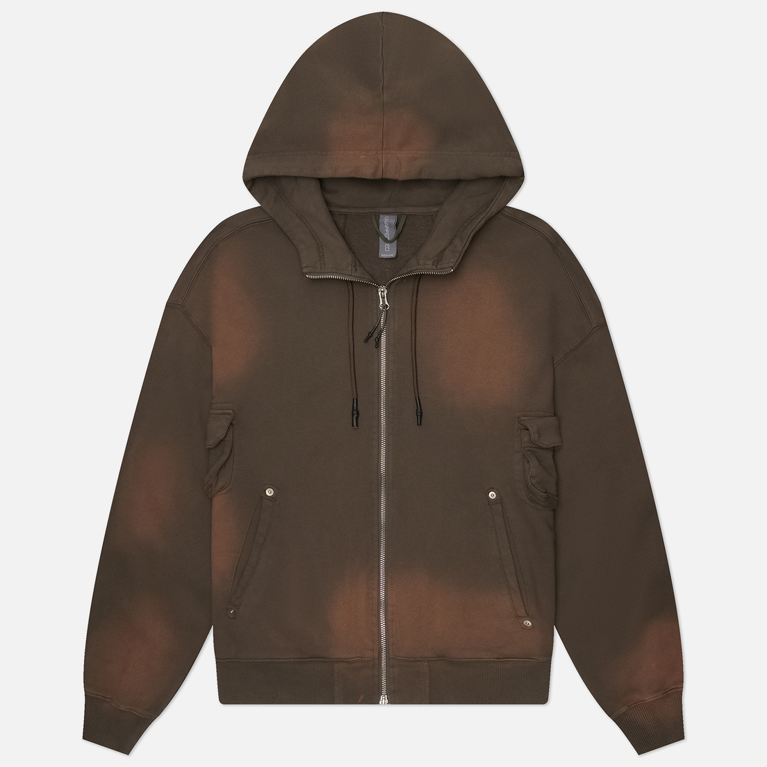 UNAFFECTED Мужская толстовка Overdyed 4P Hoodie Zip Up