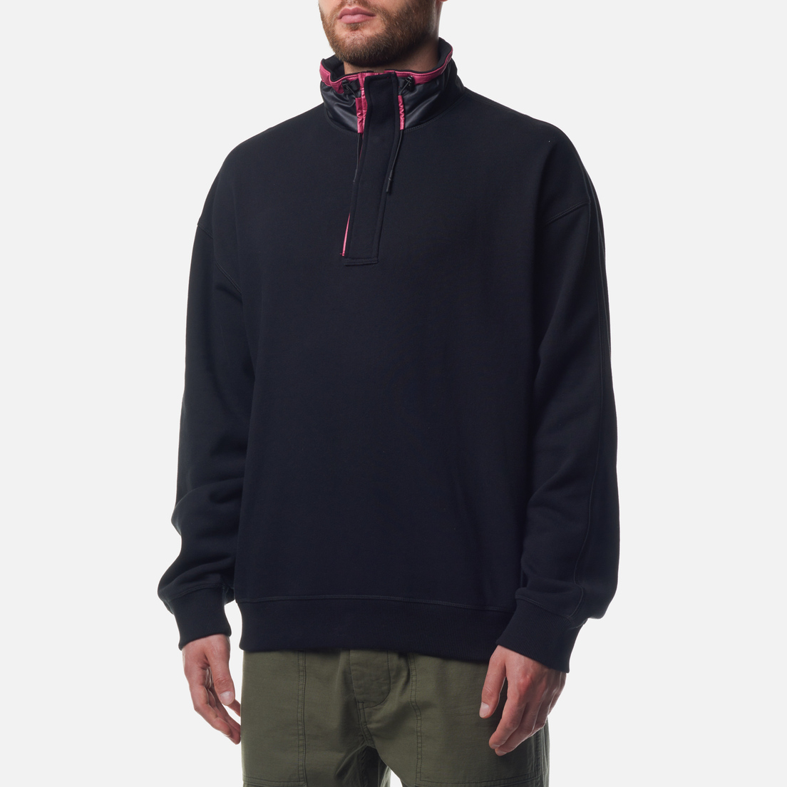 UNAFFECTED Мужская толстовка Stand Collar Half Zip SS24