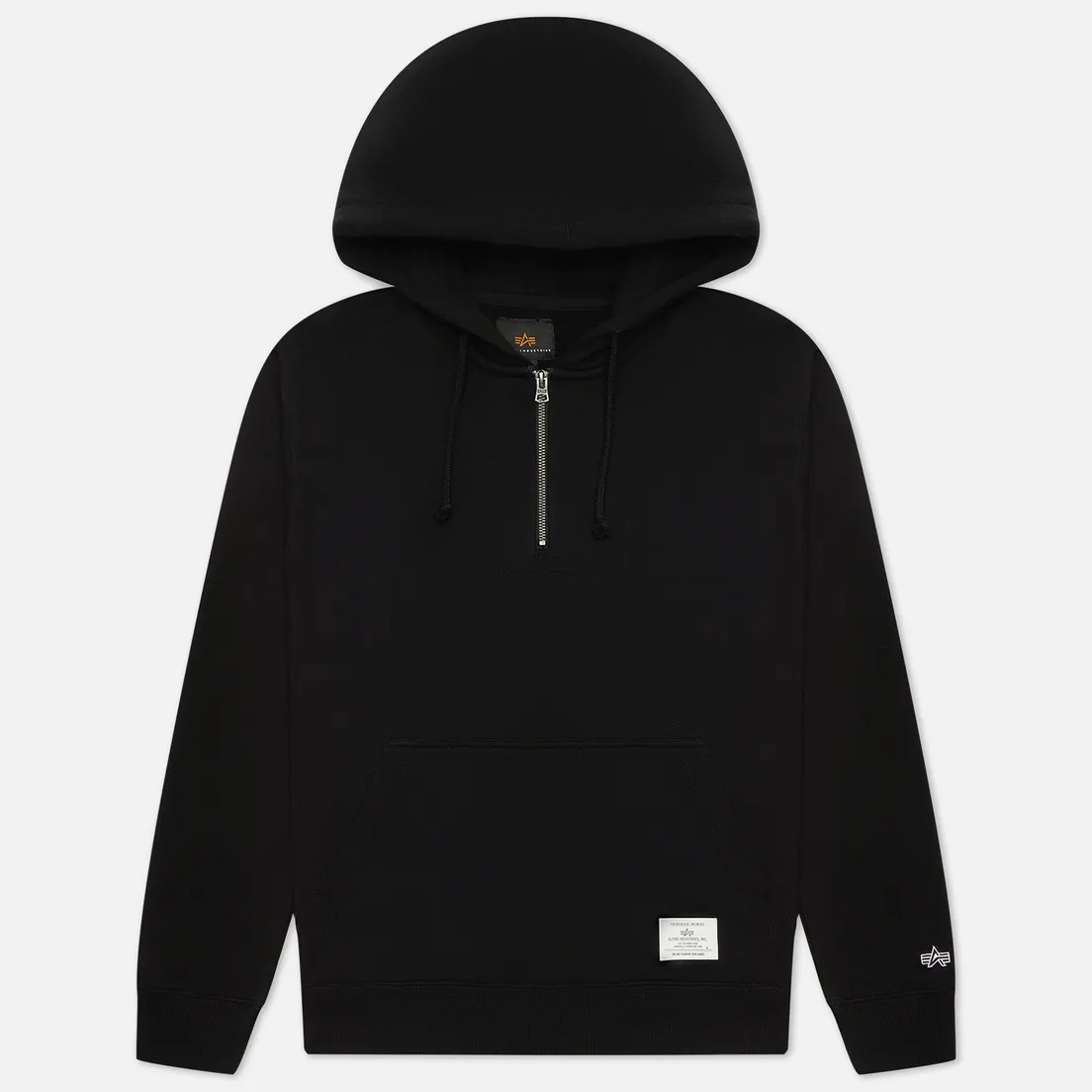 Alpha Industries Мужская толстовка Essential Quarter Zip Hoodie