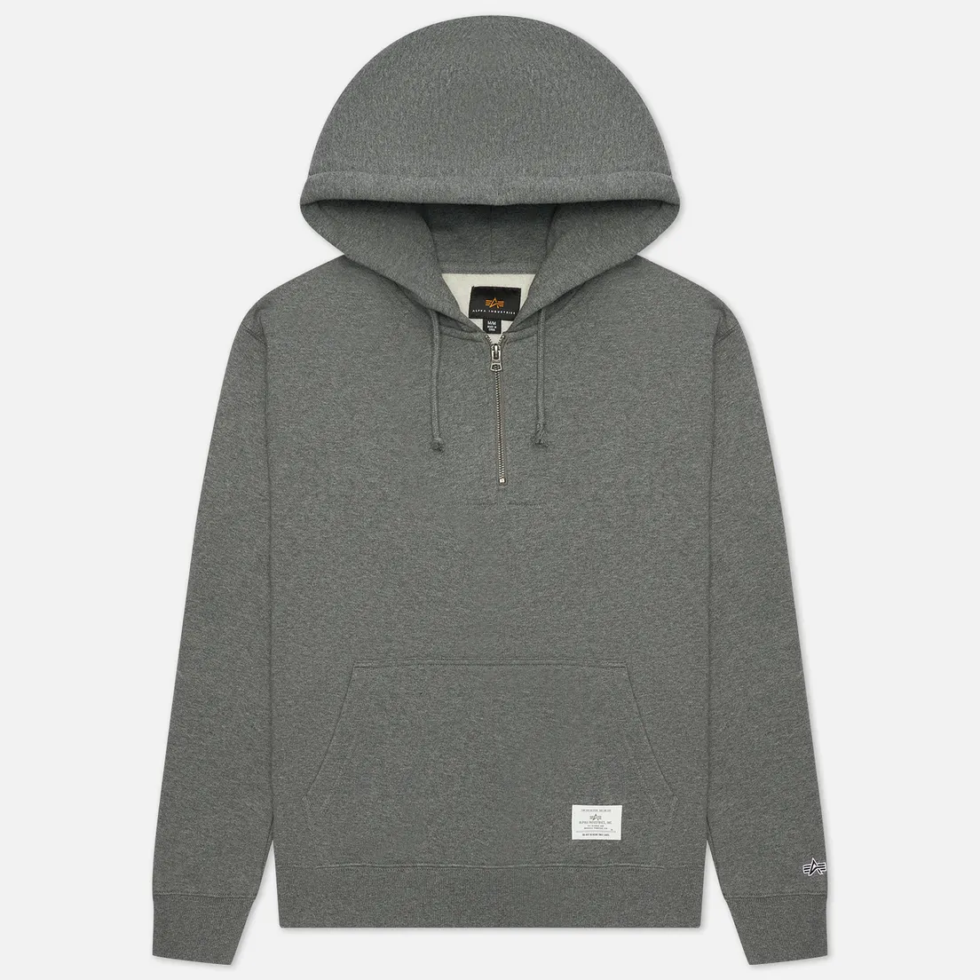 Alpha Industries Мужская толстовка Essential Quarter Zip Hoodie