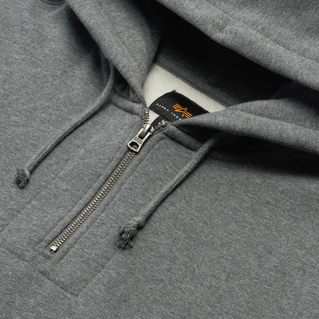 Alpha Industries Мужская толстовка Essential Quarter Zip Hoodie