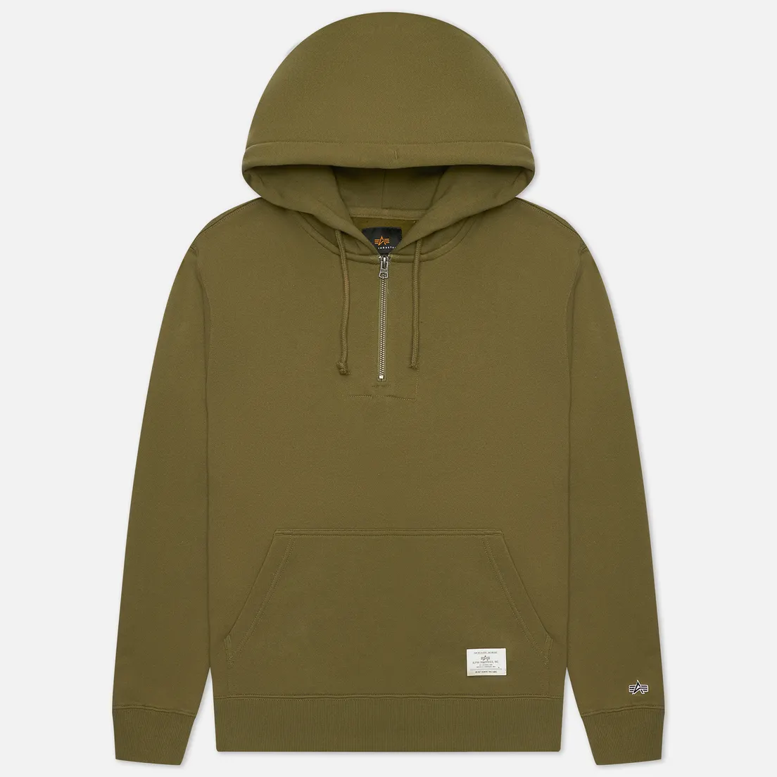 Alpha Industries Мужская толстовка Essential Quarter Zip Hoodie