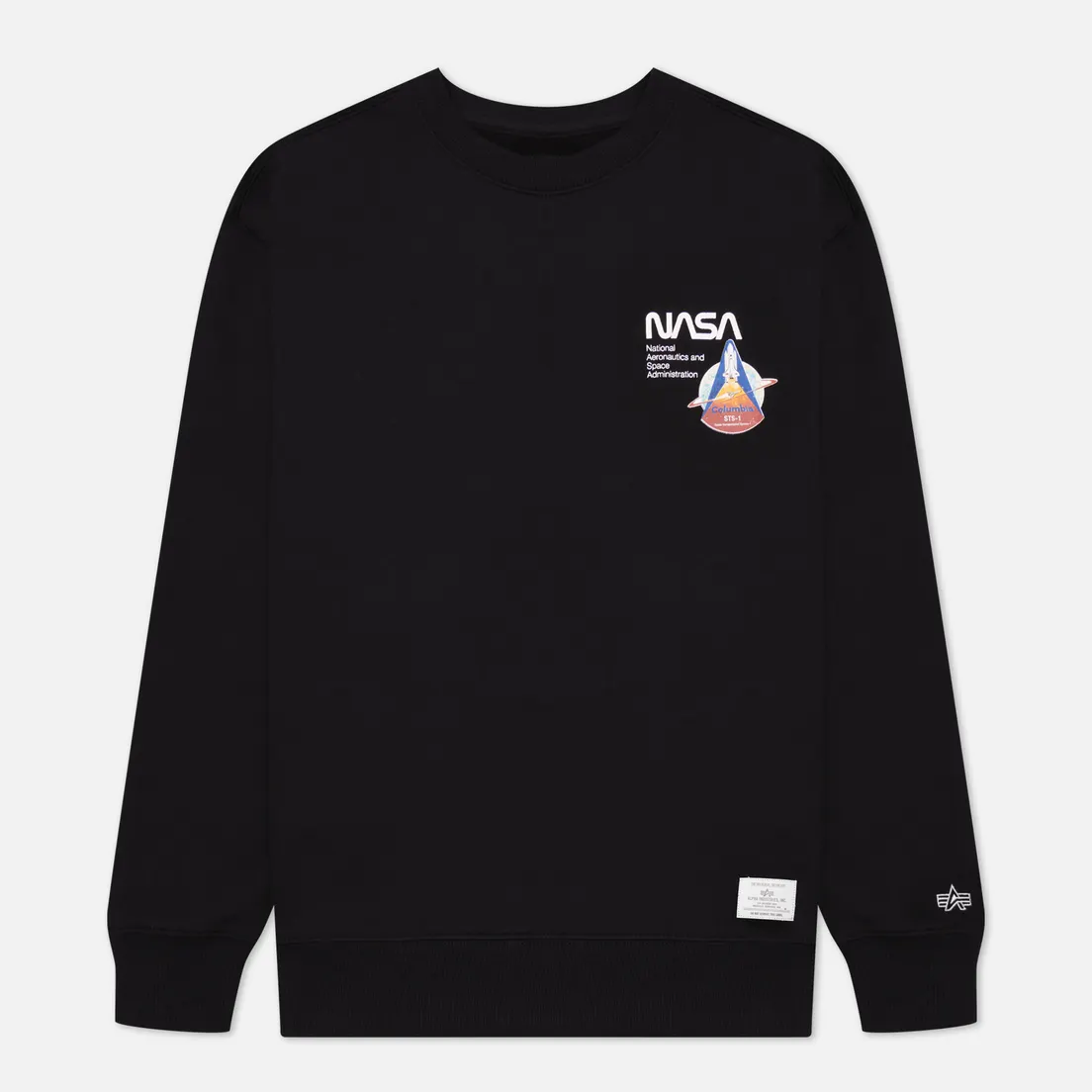 Alpha Industries Мужская толстовка NASA Columbia Crew