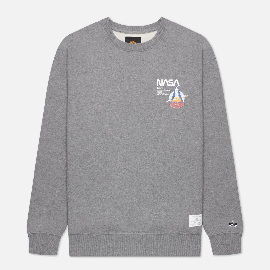 Alpha Industries Мужская толстовка NASA Columbia Crew