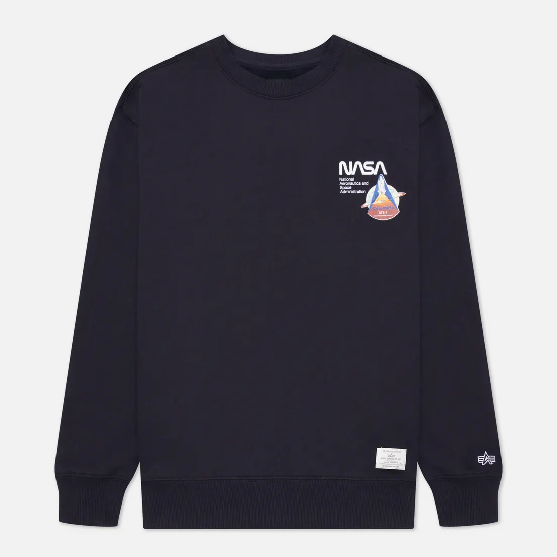 Alpha Industries Мужская толстовка NASA Columbia Crew