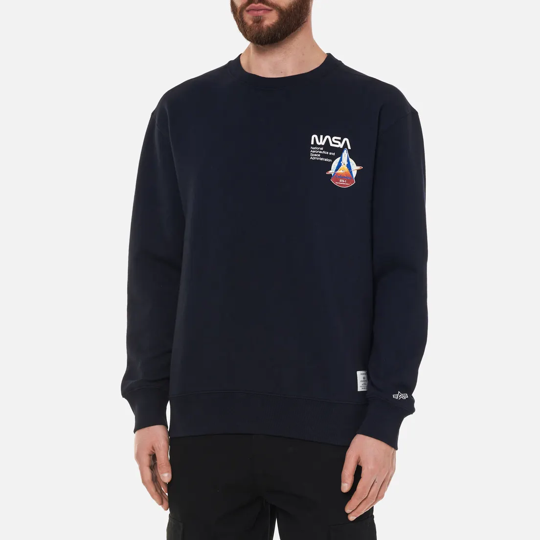 Alpha Industries Мужская толстовка NASA Columbia Crew