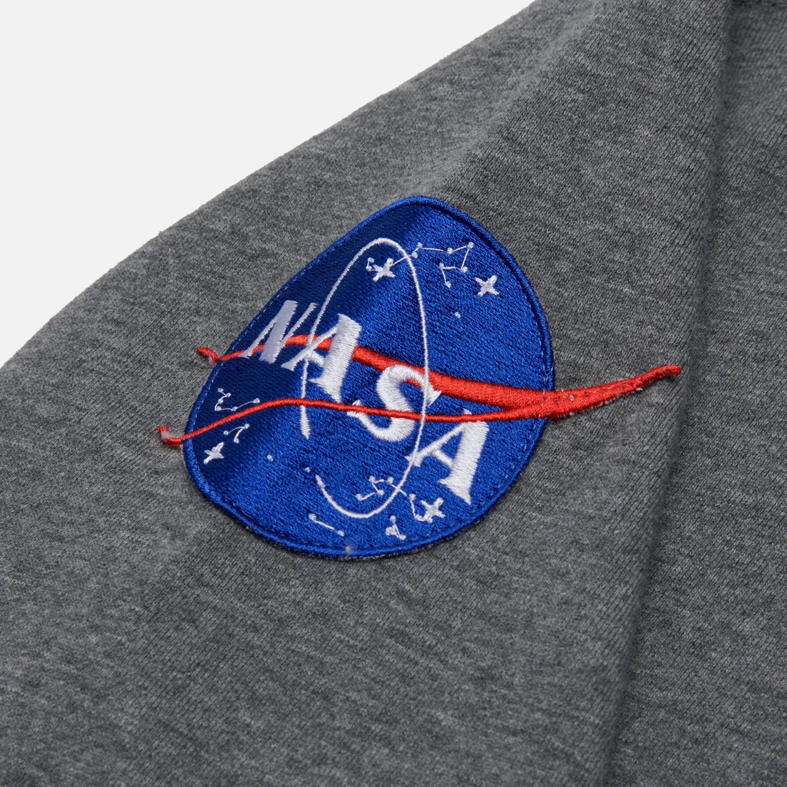 Alpha Industries Мужская толстовка NASA Worm Logo Hoodie