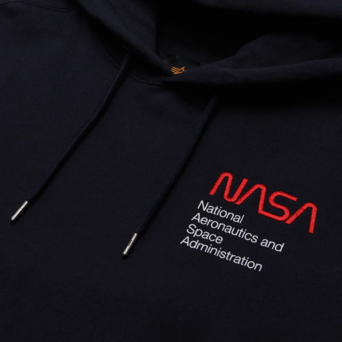 Alpha Industries Мужская толстовка NASA Worm Logo Hoodie