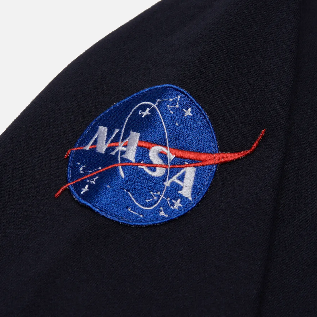Alpha Industries Мужская толстовка NASA Worm Logo Hoodie