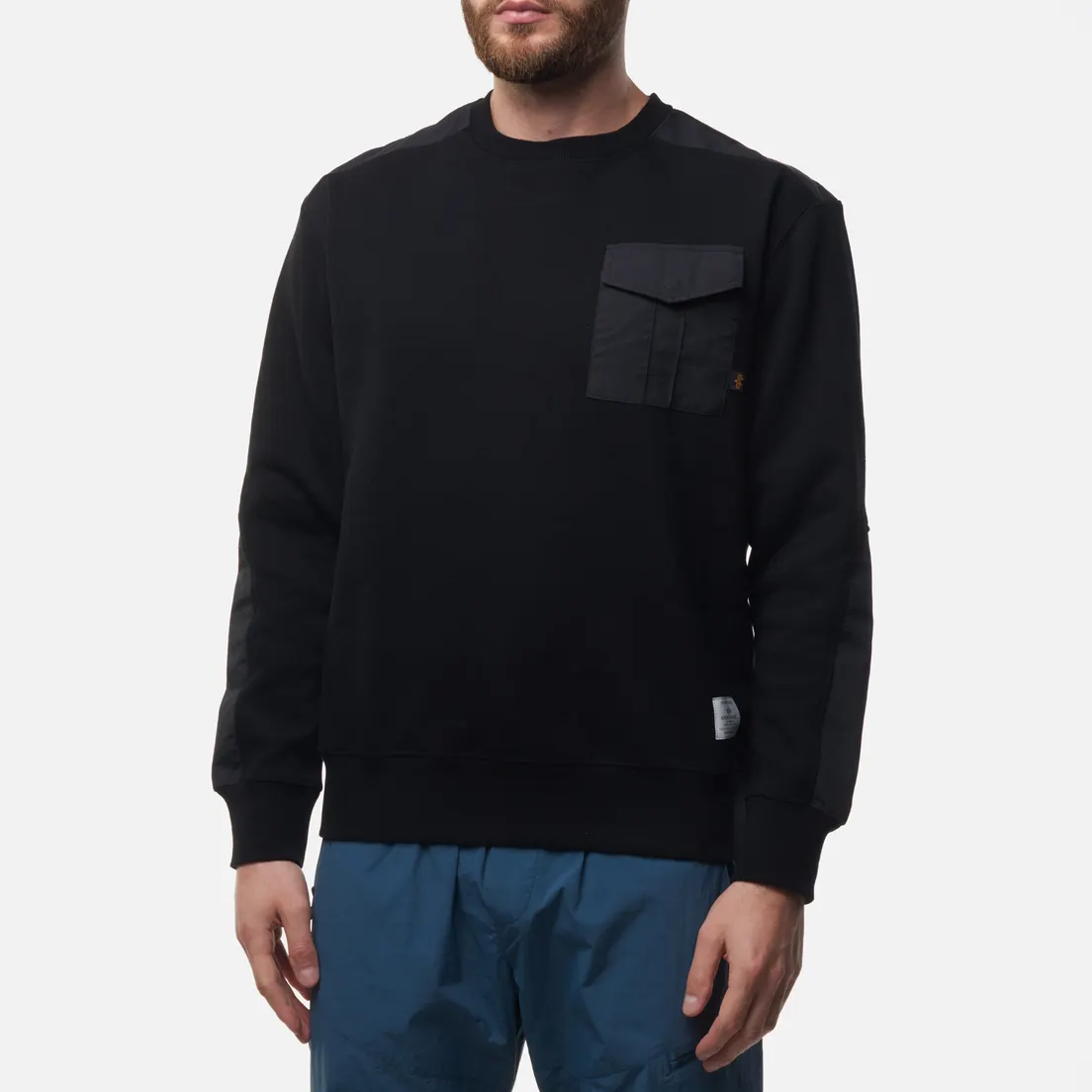 Alpha Industries Мужская толстовка Pocket Crewneck