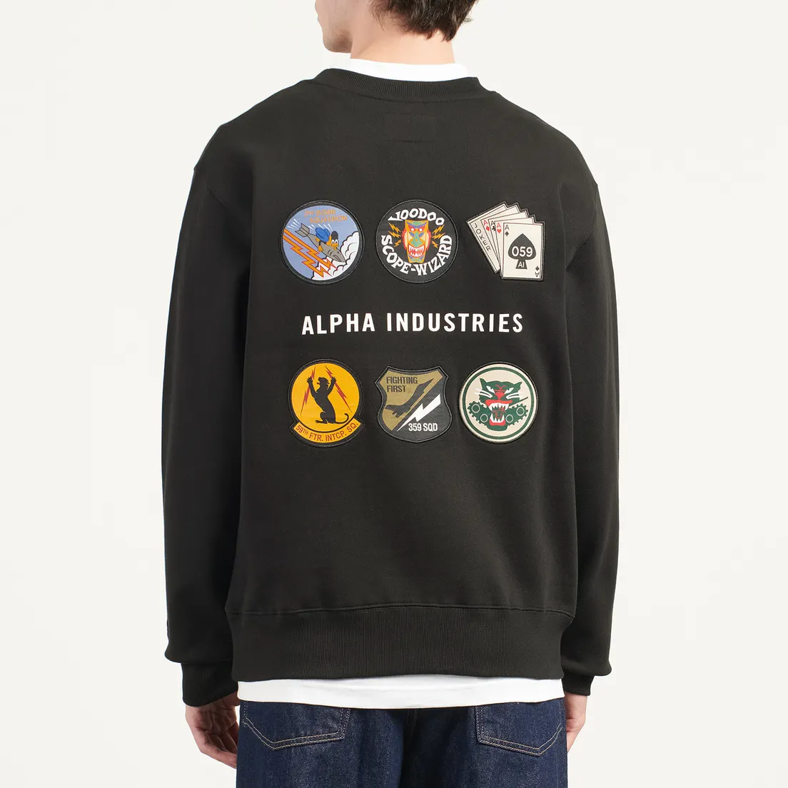 Alpha Industries Мужская толстовка Patched Crewneck