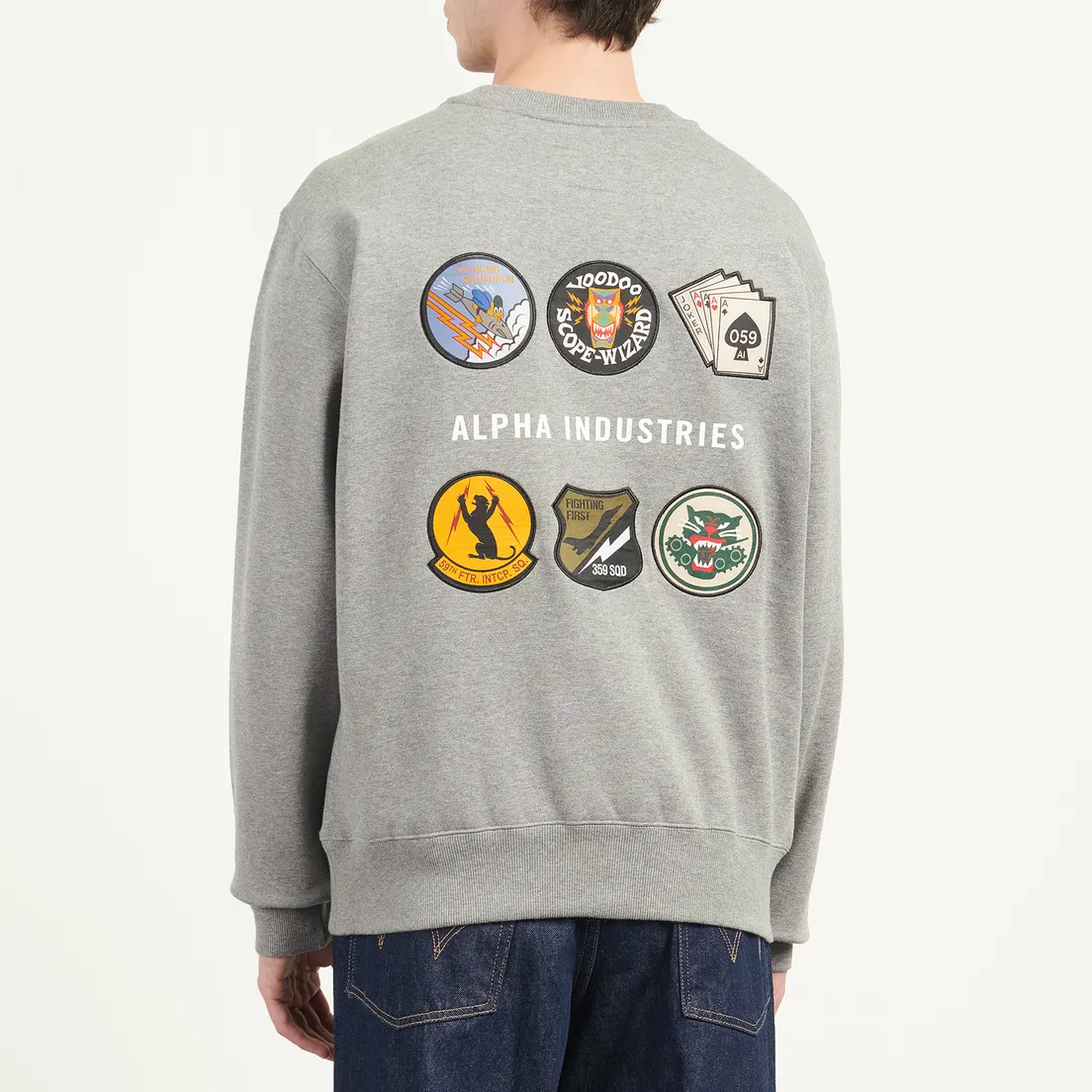 Alpha Industries Мужская толстовка Patched Crewneck