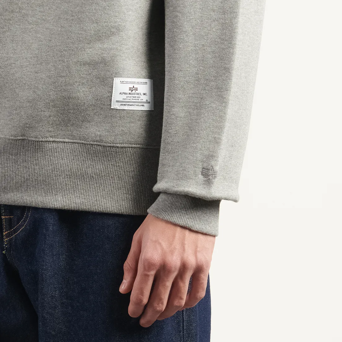 Alpha Industries Мужская толстовка Patched Crewneck