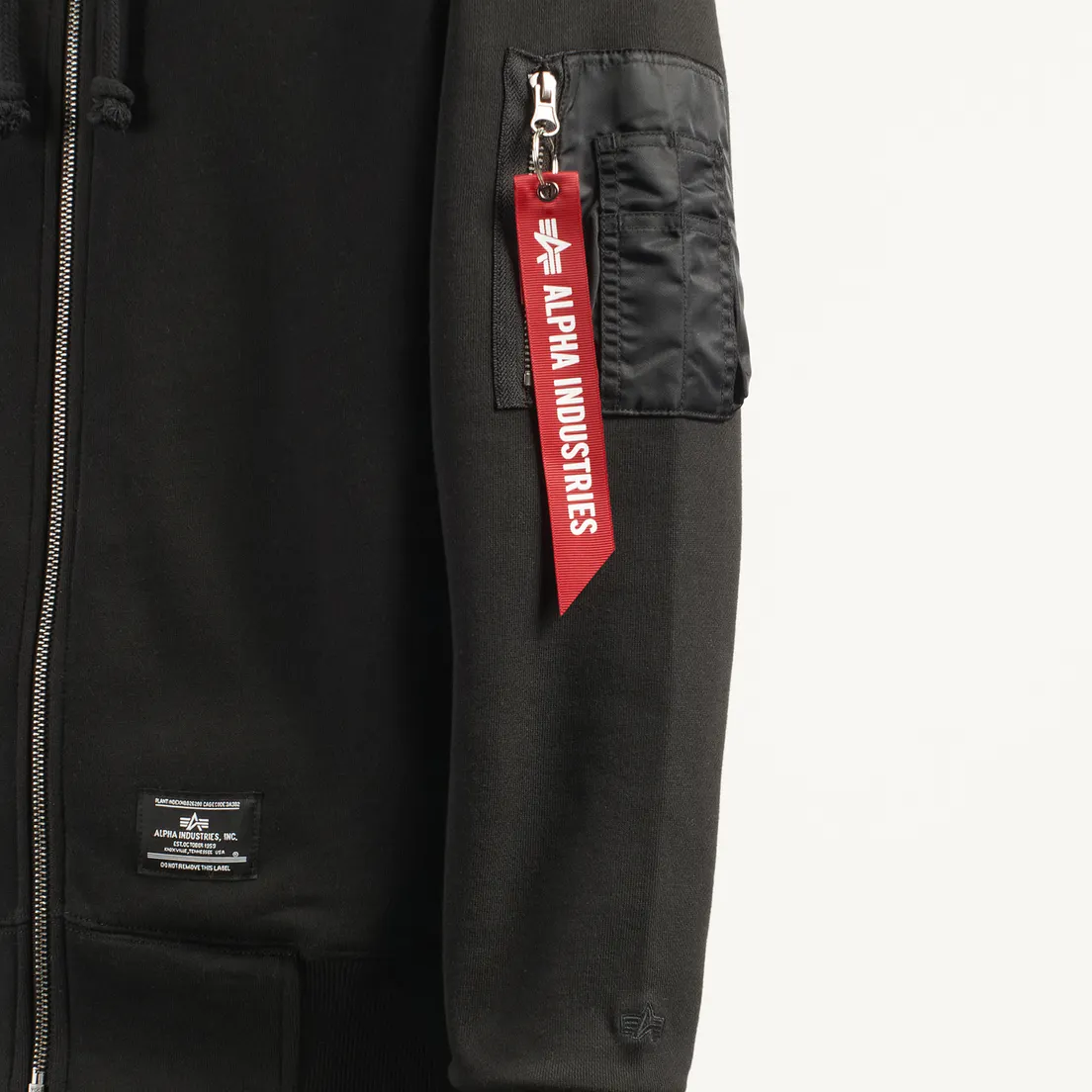 Alpha Industries Мужская толстовка Utility Pocket Full Zip-Up