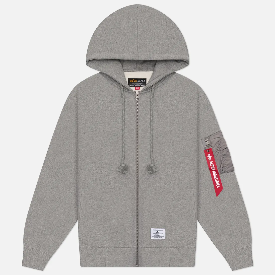 Alpha Industries Мужская толстовка Utility Pocket Full Zip-Up