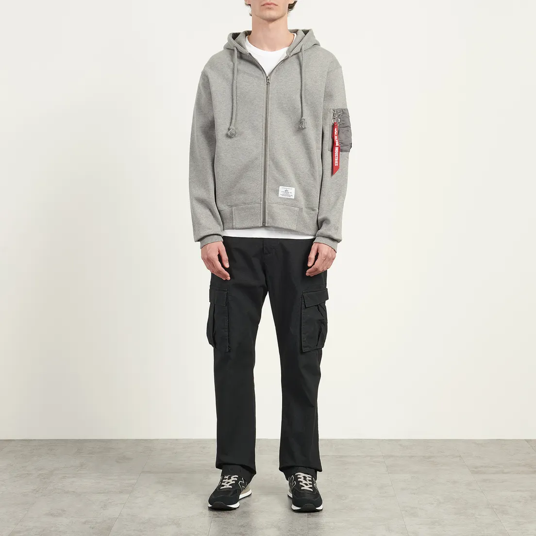 Alpha Industries Мужская толстовка Utility Pocket Full Zip-Up