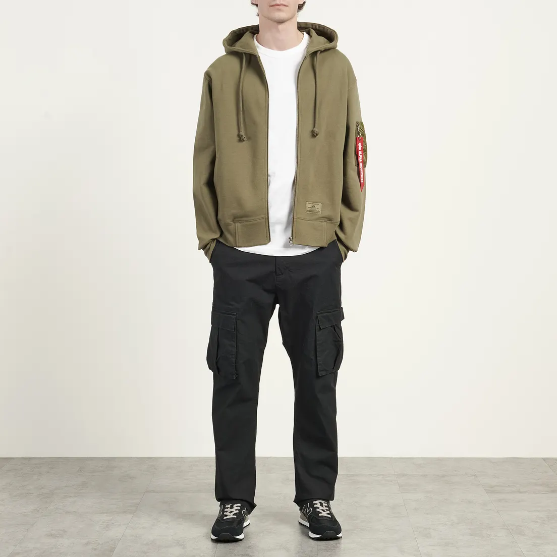 Alpha Industries Мужская толстовка Utility Pocket Full Zip-Up