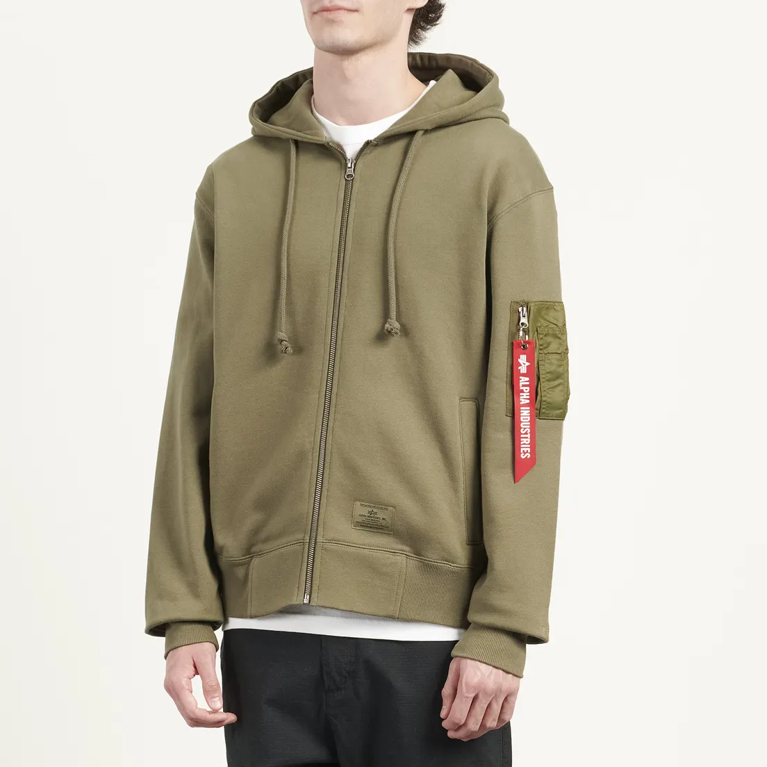 Alpha Industries Мужская толстовка Utility Pocket Full Zip-Up