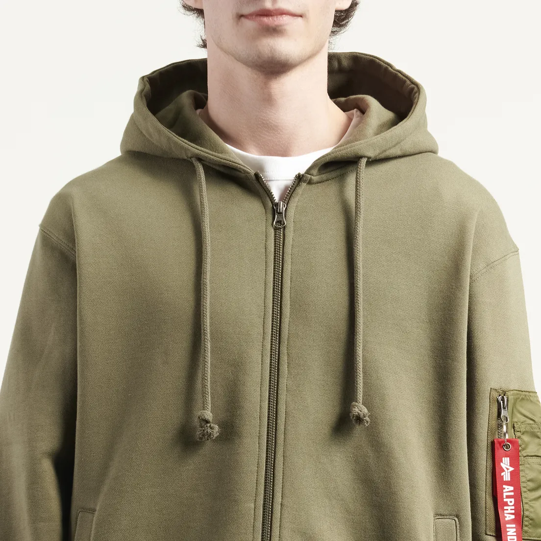 Alpha Industries Мужская толстовка Utility Pocket Full Zip-Up