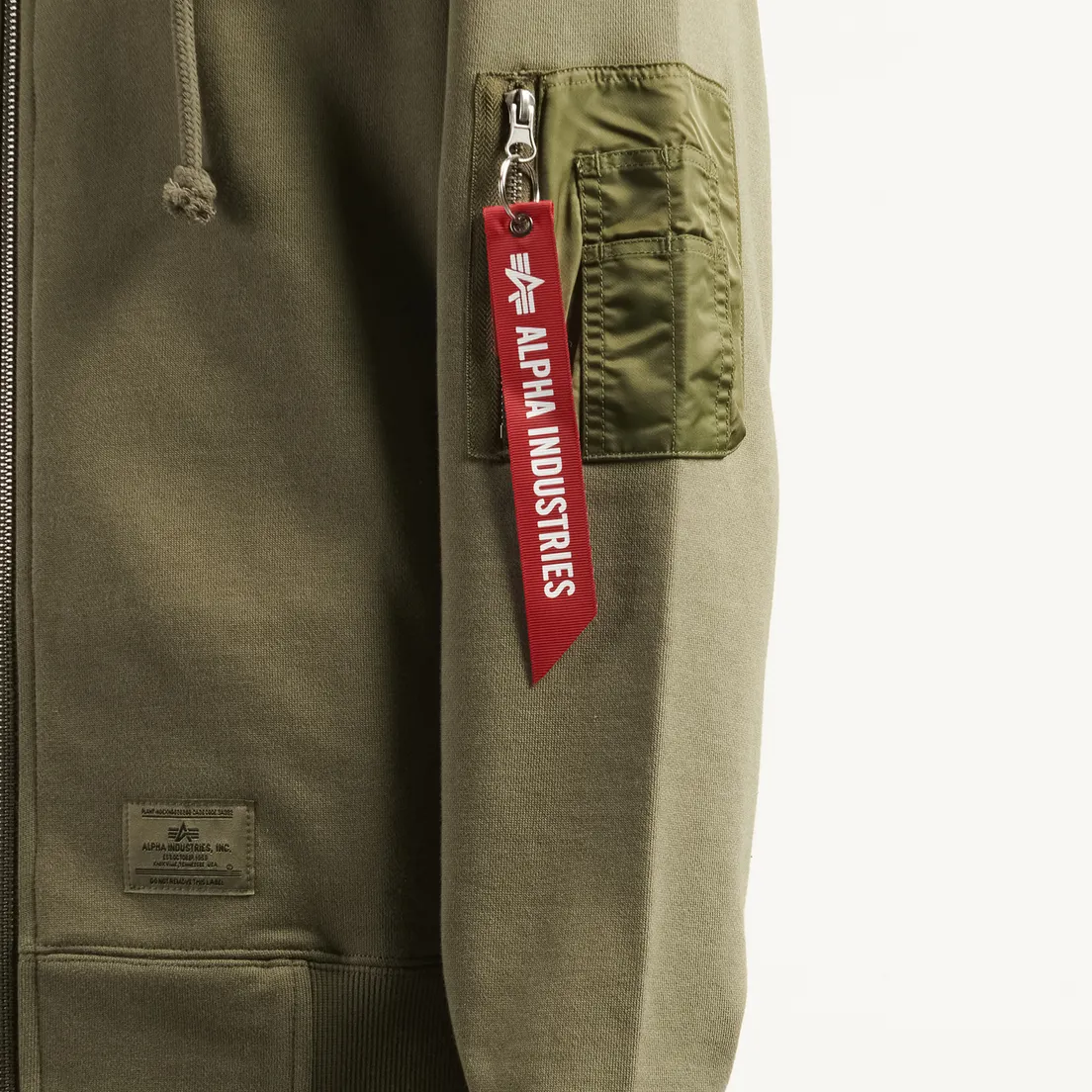 Alpha Industries Мужская толстовка Utility Pocket Full Zip-Up