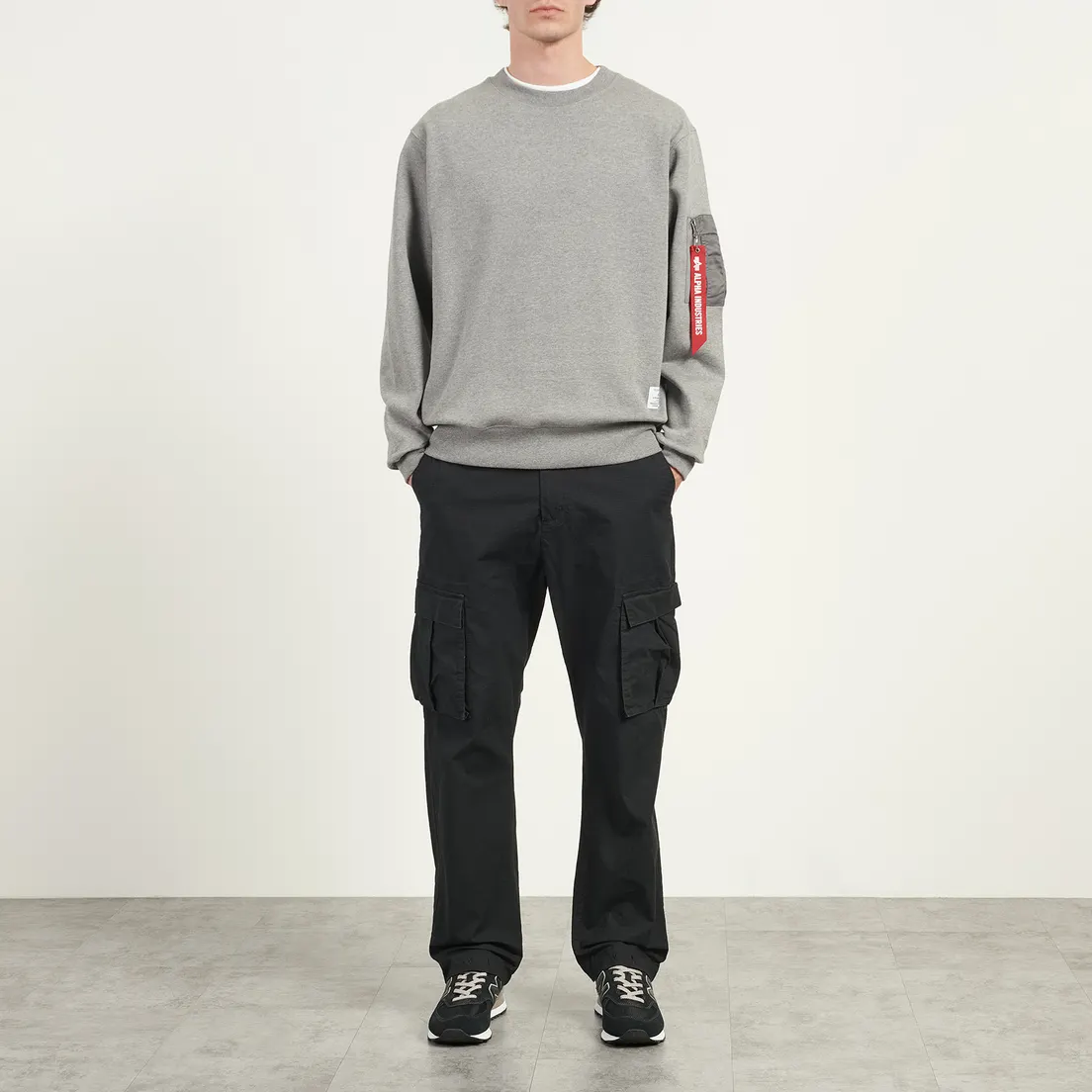 Alpha Industries Мужская толстовка Utility Pocket Crewneck