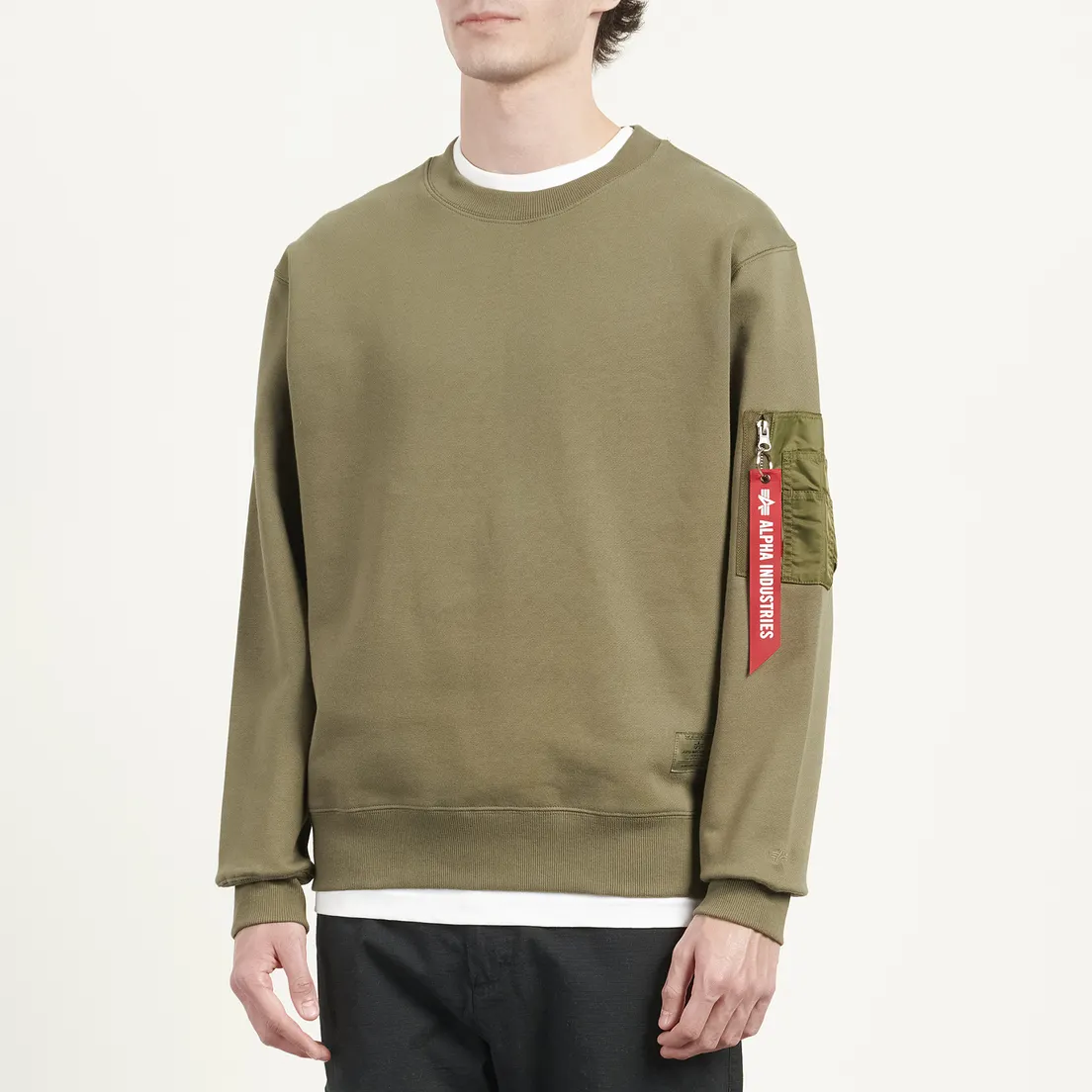 Alpha Industries Мужская толстовка Utility Pocket Crewneck