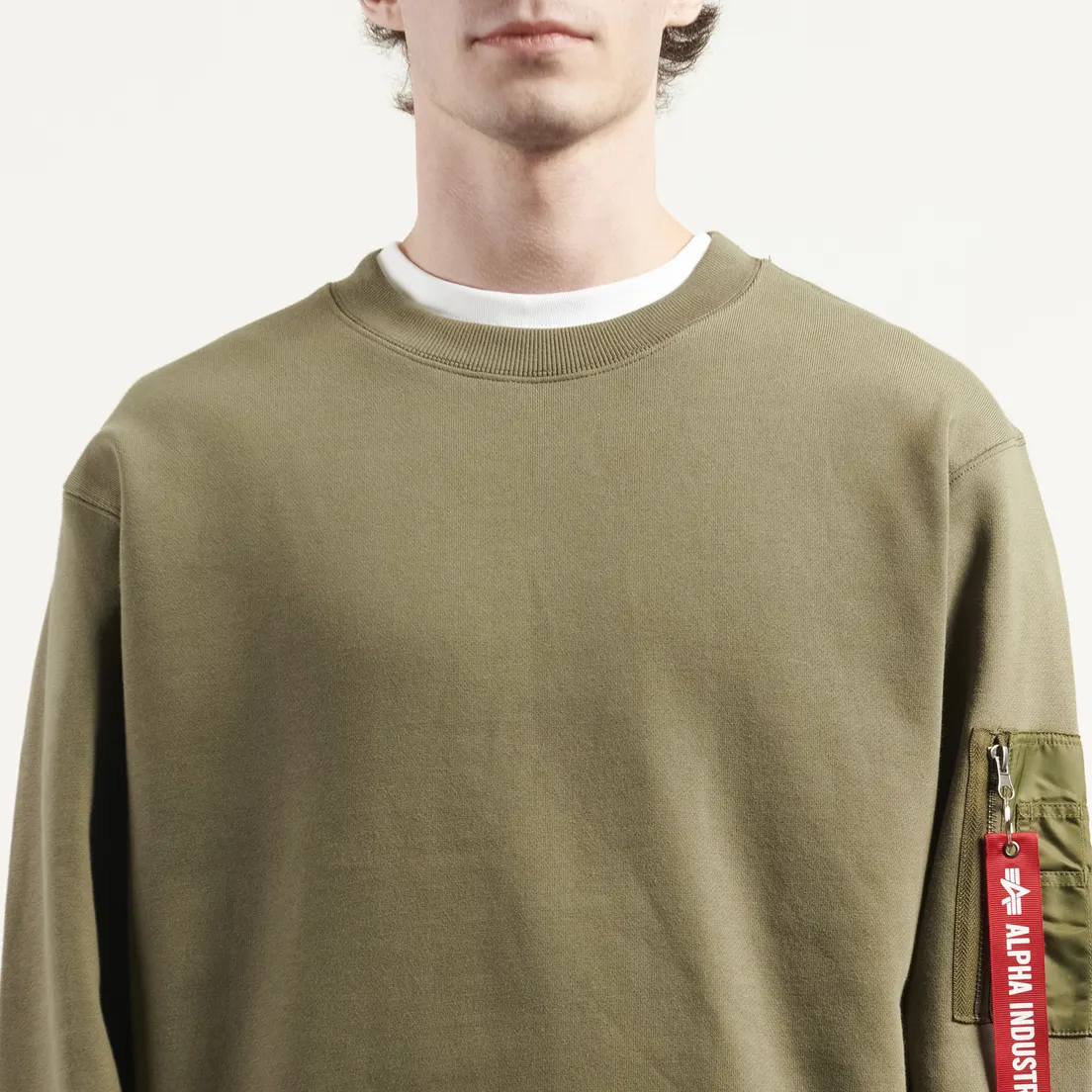 Alpha Industries Мужская толстовка Utility Pocket Crewneck
